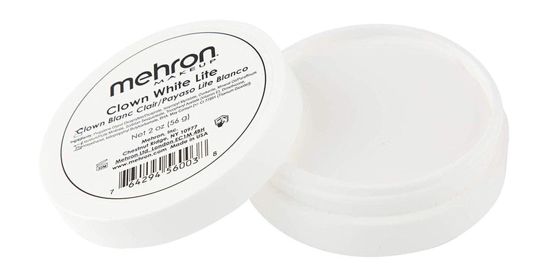 Mehron Makeup Clown White Lite Professional Makeup (2 oz) 2 Ounce (Pack of 1) - BeesActive Australia