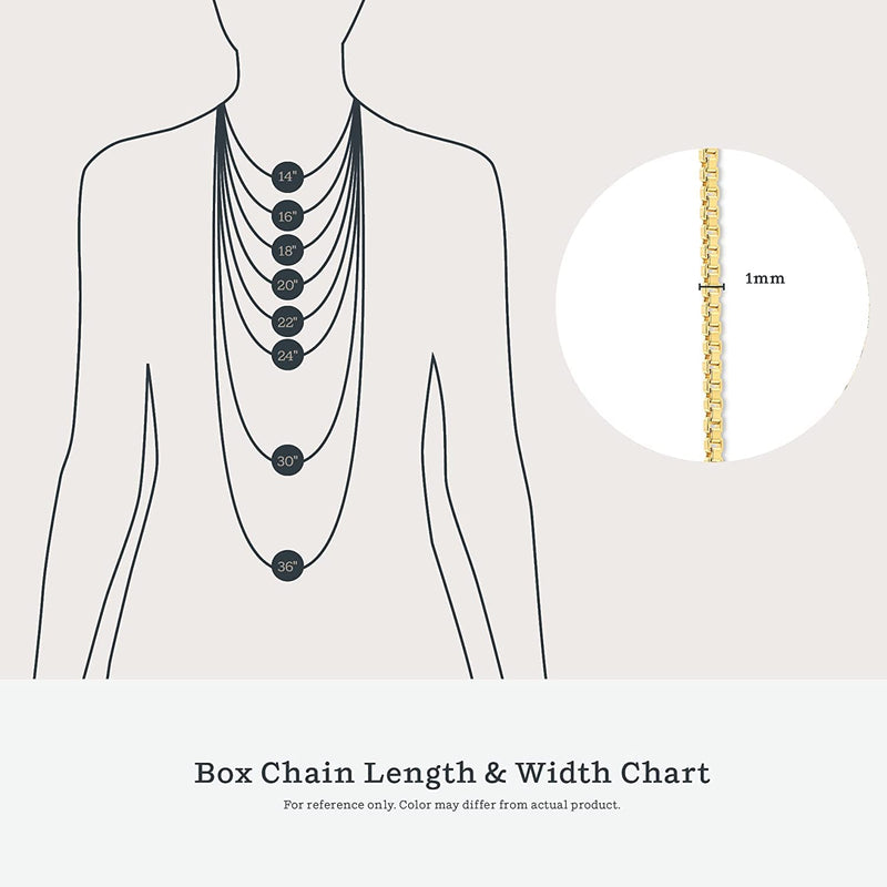 KEZEF 18k Gold over Sterling Silver 1mm Box Chain Necklace Made in Italy 40 Inches - BeesActive Australia