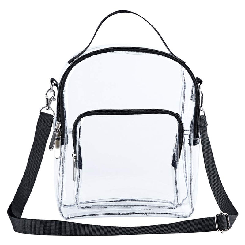 Clear Crossbody Purse Bag - NCAA & PGA Stadium Approved, Clear Shoulder Tote Bag with Removable Shoulder Strap for Work, Concert, Sports Games - BeesActive Australia