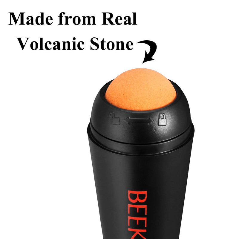 BEEKEG Oil-Absorbing Volcanic Face Roller, Oil Control On-The-Go, Reusable Solution of Combating Oily Skin, Naturally Green Facial Skincare Tool - BeesActive Australia