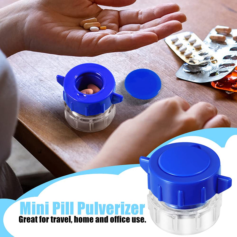 2 Pack Pill Grinder,Pill Pulverizer Tablet Grinder Medicine Splitter Powder Crusher and Storage Box - BeesActive Australia