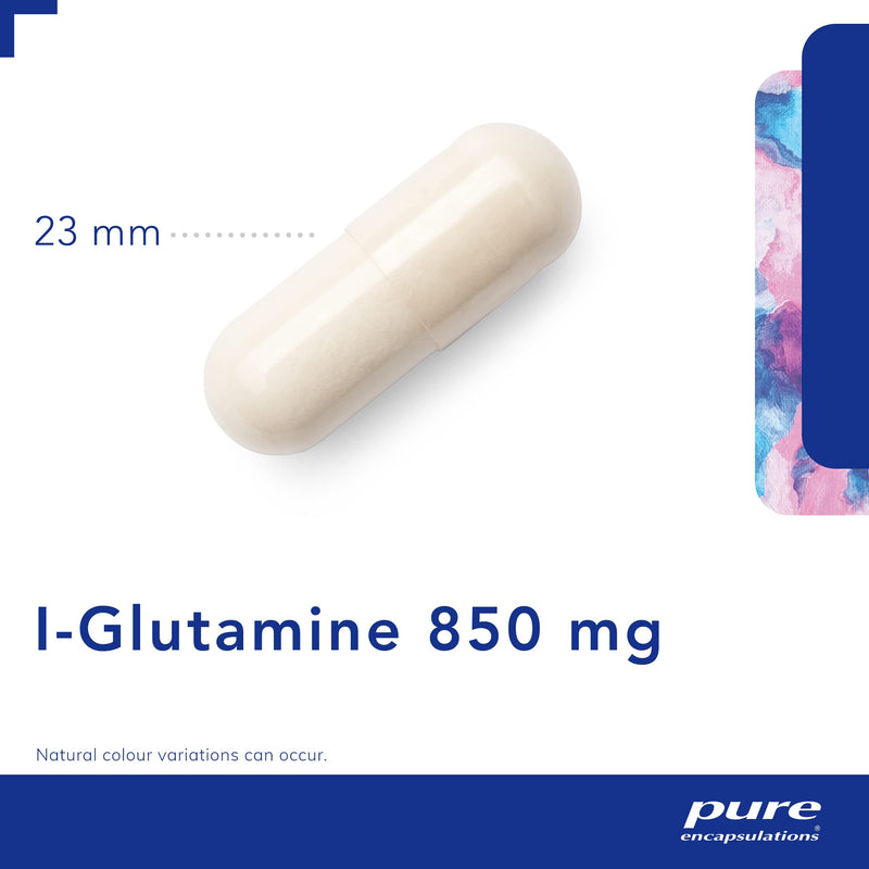 Pure Encapsulations - L-Glutamine 850mg - Professional Strength Glutamine Capsules - 90 Capsules - BeesActive Australia