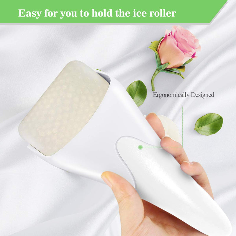 Fronnor Ice Roller for Face,Eyes,Mothers Day Gifts Idea,Therapeutic Cooling to Tighten Brighten Complexion and Reduce Wrinkles,Massager Under Eye Puffiness,Migraine and Pain Relidf (White) White - BeesActive Australia