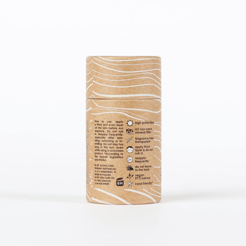 Aloha Care Zinc Stick SPF 30 - natural sunscreen for outdoor sports | Plastic free packaging, 22 g (Pack of 1) - BeesActive Australia