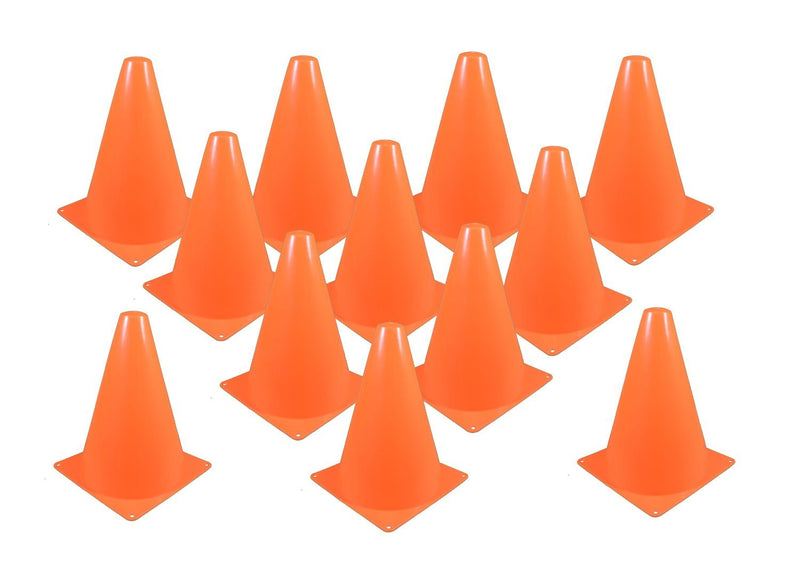 Fun Express Set of 12 Sport Training Traffic Cones Soccer Cone Orange - BeesActive Australia