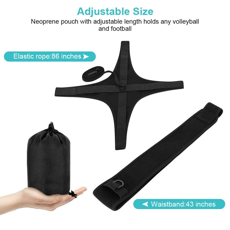 Yosoo Health Gear Volleyball Training Equipment Aid, Adjustable Solo Practice Soccer Volleyball Trainer, Volleyball Practice Rope for Serving, Spiking, Swing, Return Ball - BeesActive Australia