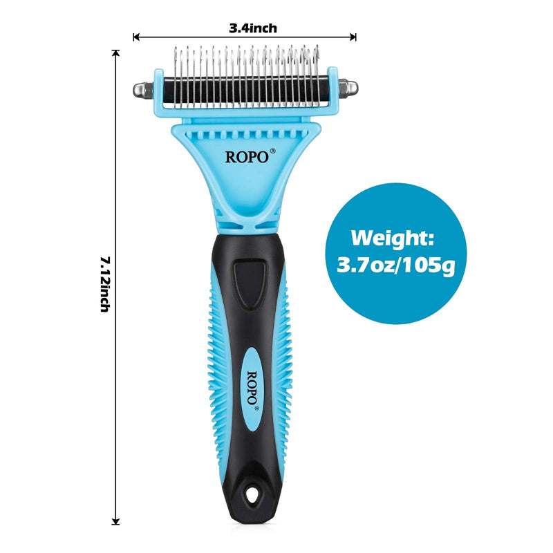 ROPO One Piece Pet Comb + Pet Double Rake Clean Pet Hair Suitable for All Pet Types - BeesActive Australia