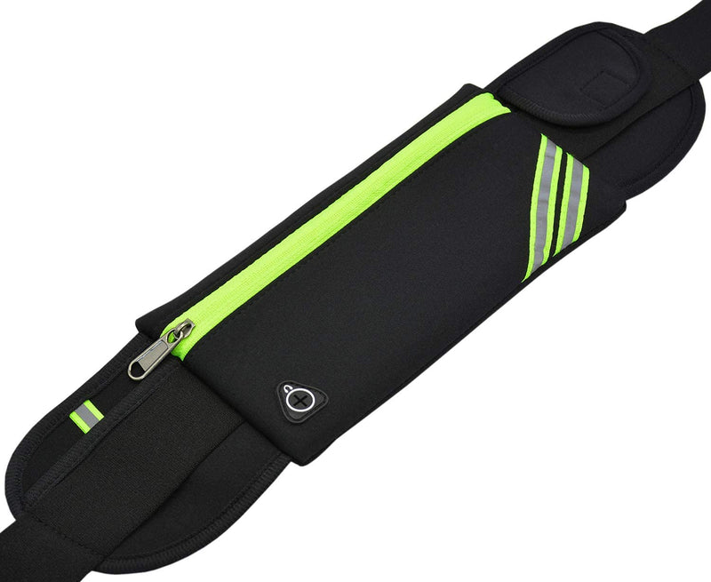 Running Belt Waist Bag Pack, Black Fanny Pack for Women Men, Phone Holder for Running Accessories - BeesActive Australia