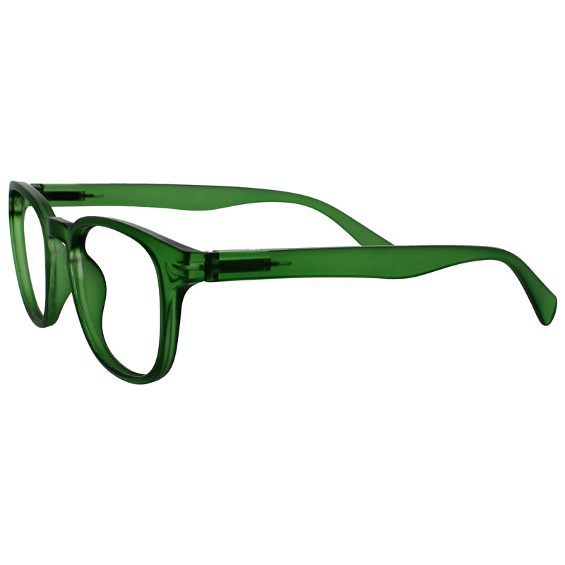 Opulize Pop 5 Pack Reading Glasses with Sun Reader Retro Blue Pink Purple Green Grey Mens Womens RRRRS2-34567 +3.00 +3.00 Magnification - BeesActive Australia