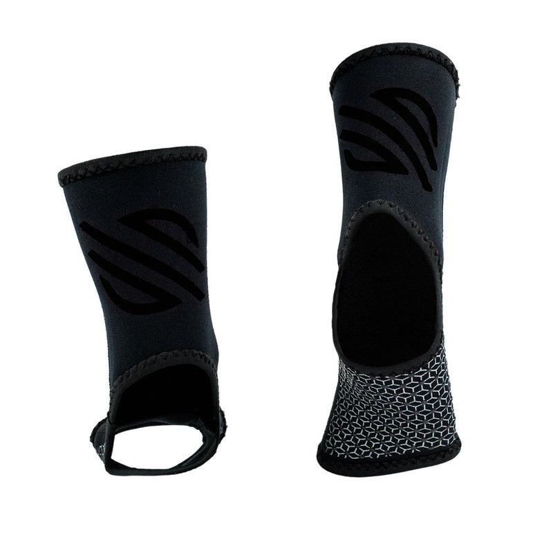 [AUSTRALIA] - Sanabul Essential Striking Gel Ankle Guard for MMA Muay Thai Kick Boxing (Pair) Black L-XL 