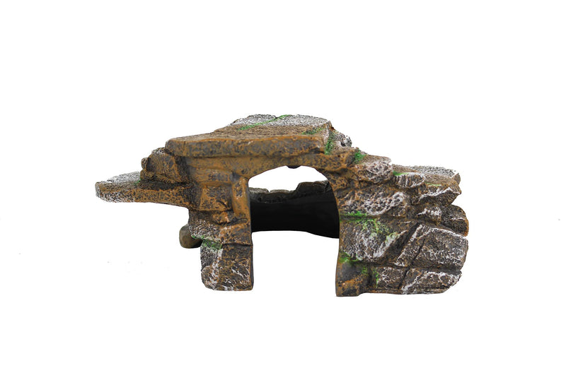 Penn-Plax Reptology Shale Step Ledge for Aquariums & Terrariums, Adds Hiding Spots, Swim Throughs, Basking Ledges for Fish, Reptiles, Amphibians, and Small Animals Medium - BeesActive Australia