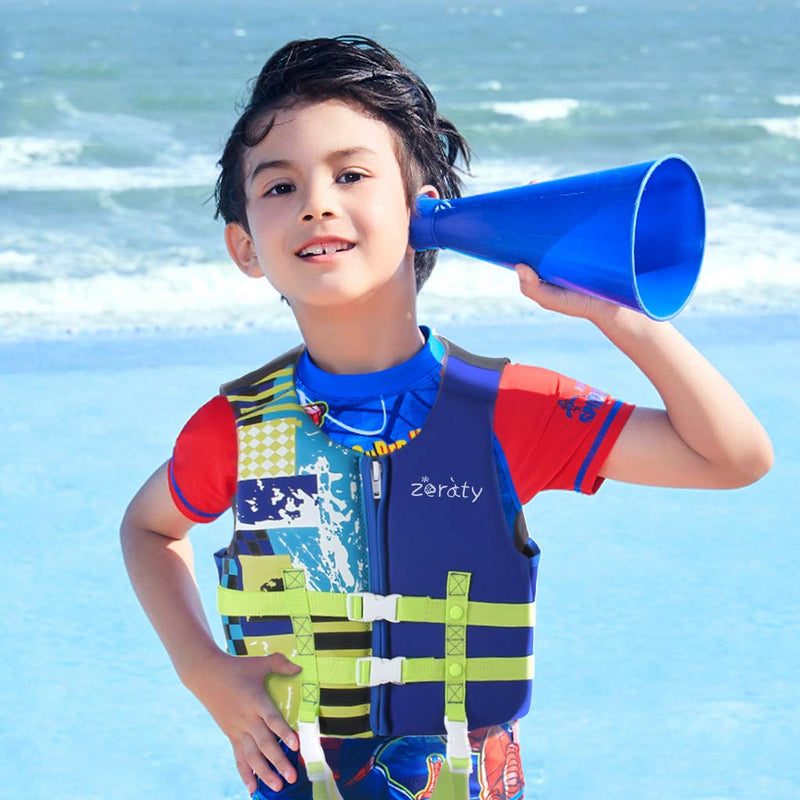 Zeraty Kids Swim Vest Life Jacket Flotation Swimming Aid for Toddlers with Adjustable Safety Strap Age 1-9 Years/22-50Lbs Blue S(Age Recommend 1-3 Years) - BeesActive Australia