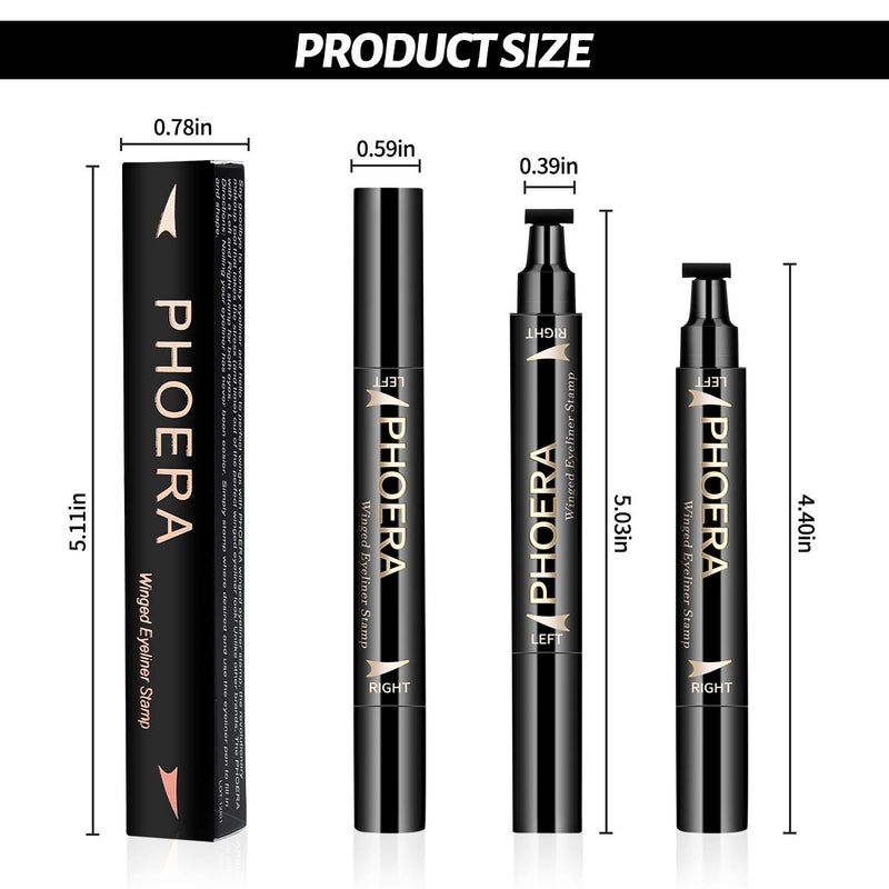 PHOERA Eyeliner Stamp Wingliner -Anglicolor black eyeliner- liquid eyeliner for Women Black Eyeliner Pen Winged Eyeliner Pencil,Easy to use,Long Lasting,Smudge-proof, No Dipping (Eyeliner Stamp) 1 Count (Pack of 1) - BeesActive Australia