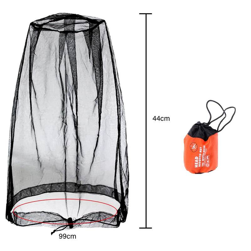 GCOA 3 Pack Head Net Mesh, Face Mesh Mask Cover for Outdoor Lovers Protect from Mosquito Insect Bug Bee Gnats + Free Carry Bags - BeesActive Australia