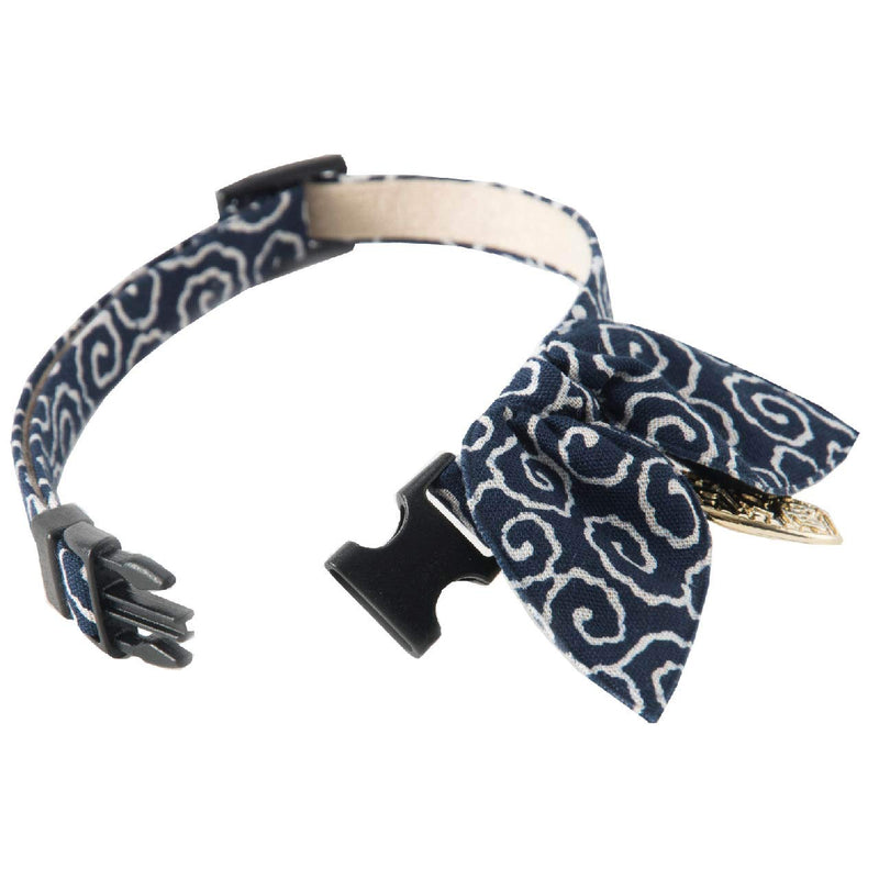 Necoichi Ninja Cat Collar Navy - BeesActive Australia