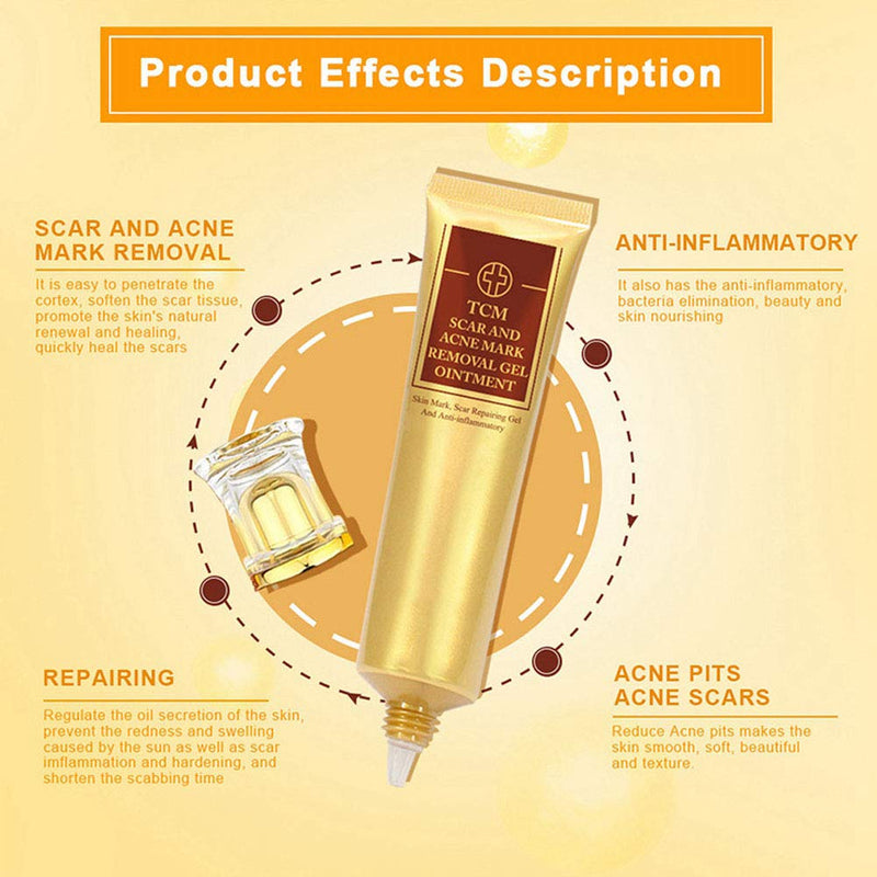 Acne Scar Removal Cream, Removal Ointment Gel Scar Marks Repair Skin Scre Natural Scar Repair Cream Acne Treatment Skin Brightening Lotion for Face and Body - BeesActive Australia