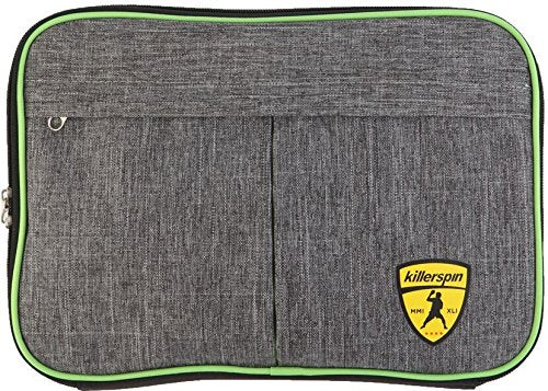 [AUSTRALIA] - Killerspin Optima Ping Pong Paddle Carry Case| Padded Table Tennis Racket Cover| Reinforced Padded Polyester Bag for 2 Ping Pong Bats| Side Accessory Pocket for 8Ó Tablets| Protective Zipper Enclosure 