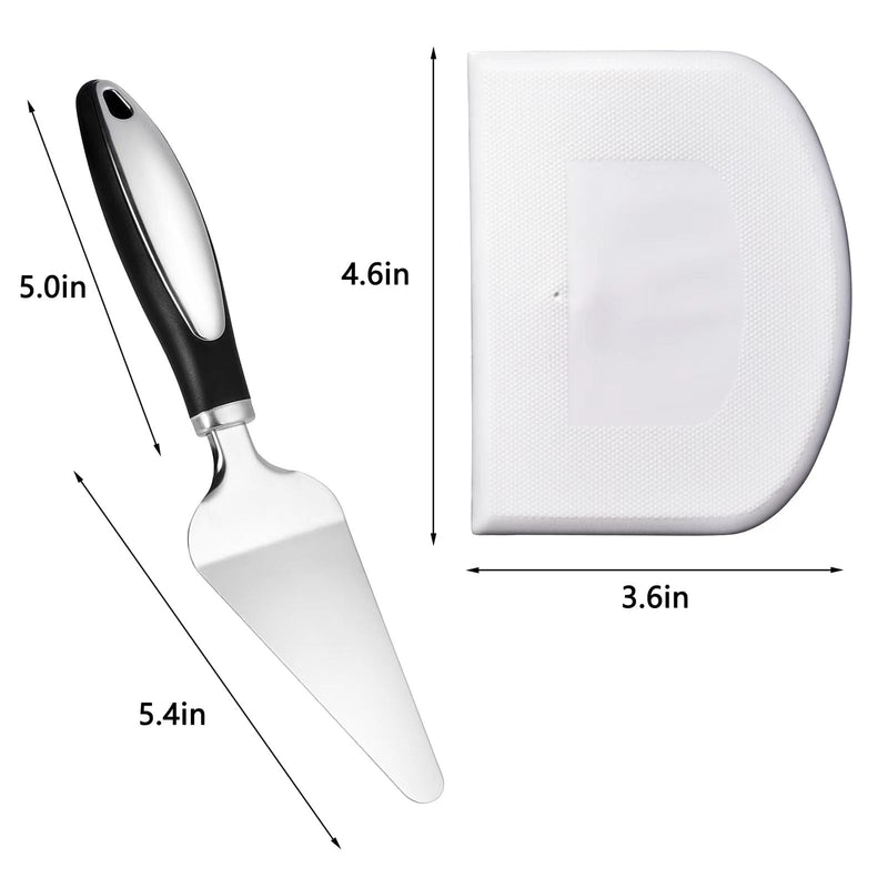 4 Wheel Pastry Cutter Set of 3 Stainless Steeel Dough Cutter with Pizza Spatula and Dough Bowl Scraper，Adjustable Pastry Cutter Wheel for Cutting Pasta Pizza Pastry Noodle (4 wheel) 4 wheel - BeesActive Australia