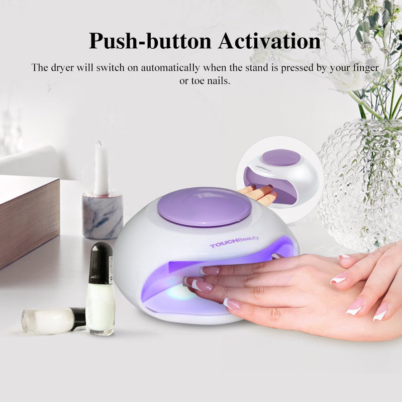 TOUCHBeauty Portable Nail Dryer with Air & 3 UV LED Nail Lamp Mini Size Good for Kids Teen Drying Regular Nail Polishes TB-0889 - BeesActive Australia