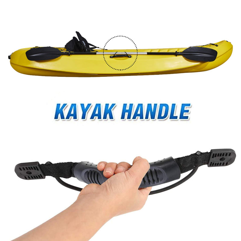 4Pcs Kayaks Canoe Side Mount Handles Replacement Kit with Bungee Cord Paddle Holder Accessories + 4 Pcs J Hook with Hardware Kit for Luggage Handle, Cooler Handle - BeesActive Australia
