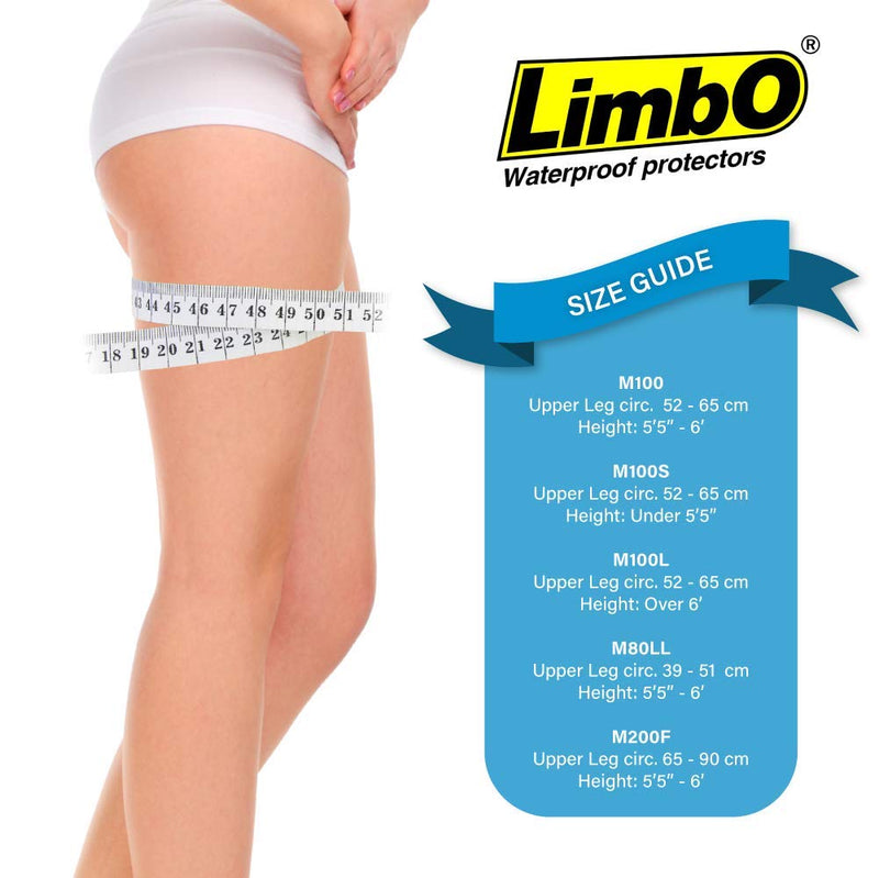 Limbo Waterproof Cast and Dressing Protector - Full Leg (M80LL: 39-51 cm Upper Thigh Circ. (5'0-6'0)) M80LL: 39-51 cm Upper Thigh Circ. (5'0-6'0) - BeesActive Australia