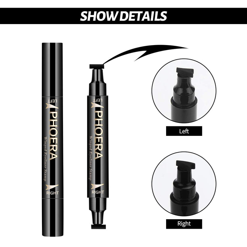 PHOERA Eyeliner Stamp Wingliner -Anglicolor black eyeliner- liquid eyeliner for Women Black Eyeliner Pen Winged Eyeliner Pencil,Easy to use,Long Lasting,Smudge-proof, No Dipping (Eyeliner Stamp) 1 Count (Pack of 1) - BeesActive Australia