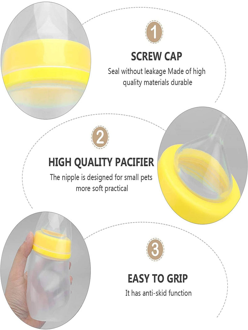 Pet Feeding Bottle - Nurser Bottle for Baby Small Cats Dogs, Professional Feeding Nipple Bottle for Kitten Puppy Small Animals, 180ML, Random Color - BeesActive Australia