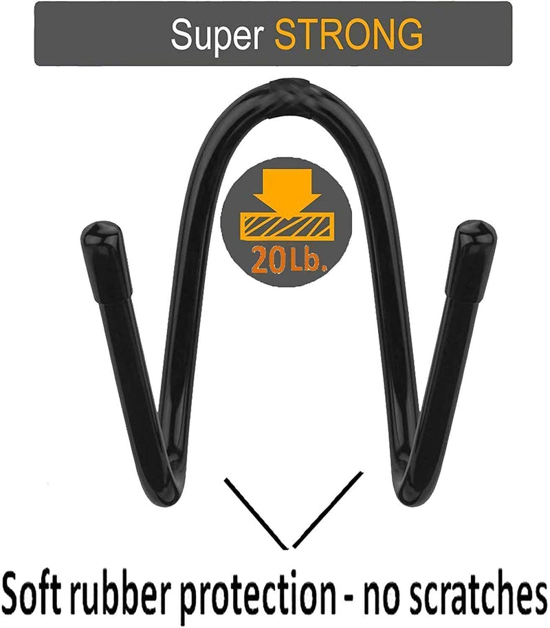 Pmsanzay Bow Wall Storage Display Rack Bow Hanger Hooks Wall Holder Wall Mount Storage and Display Your Bow - Rubber Protection, no Scratches - Hold up to 20 Lbs - No Bow - BeesActive Australia