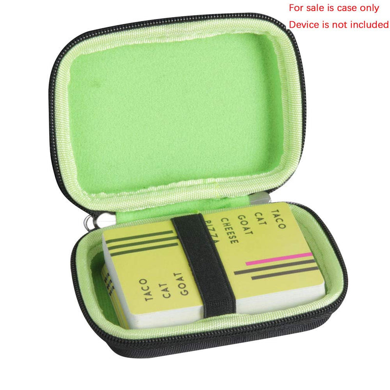 Hermitshell Hard Travel Case for Taco Cat Goat Cheese Pizza - Not Including Cards Black+Green - BeesActive Australia