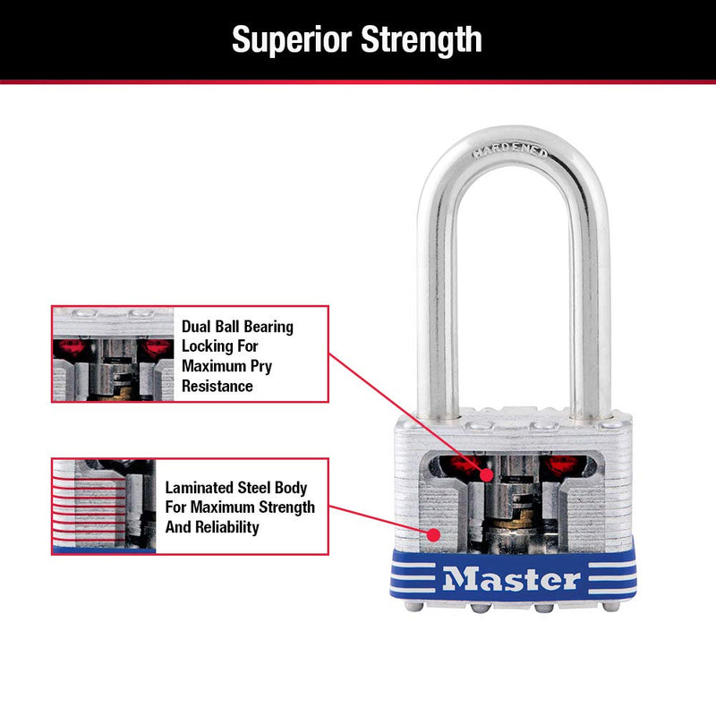 Master Lock 3TRILF Outdoor Padlock with Key, 3 Pack Keyed-Alike 3 Pack - Keyed Alike - BeesActive Australia