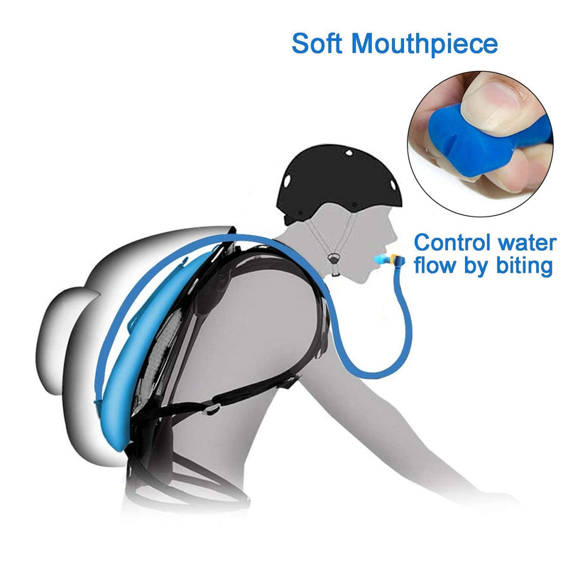 JMTEEA Bite Valve Replacement Mouthpiece Fit for Hydration Pack Bladder Water Backpack and Most Brands(4-Pack), with Shutoff Valve and Tube O-Ring 4 Colors Mixed - BeesActive Australia