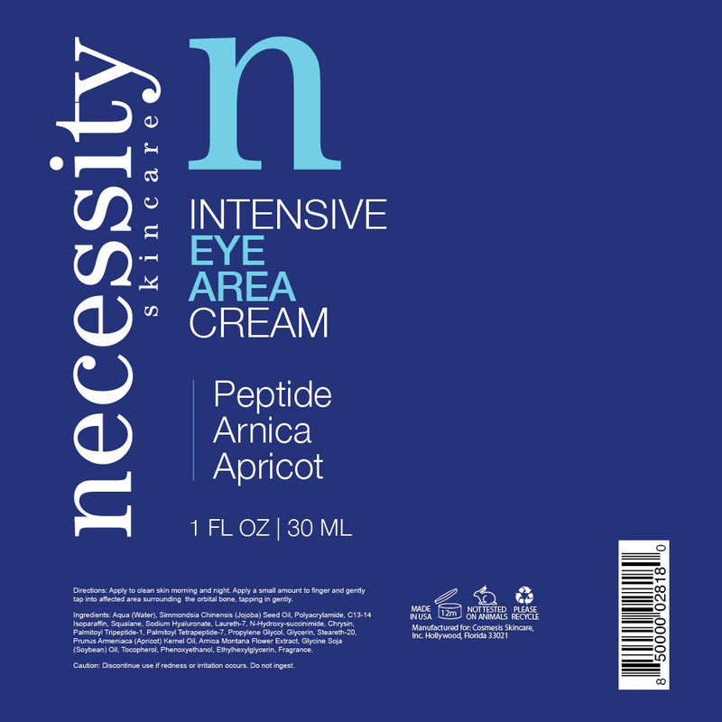 Necessity Skincare Intensive Eye Area Cream, 1 Fluid Ounce - BeesActive Australia