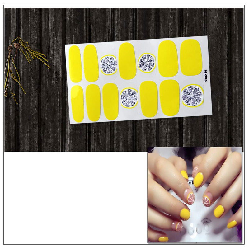 SILPECWEE 8 Sheets Self-Adhesive Nail Art Stickers Decals Tips and 1Pc Nail File Solid Color Design Nail Polish Wraps Strips Manicure Strips Set - BeesActive Australia