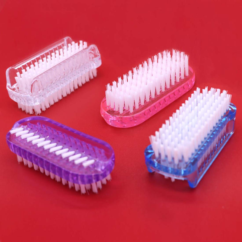 Nail Brush Two Sided Fingernail Scrub Brush Hand Cleaning Brushes Soft Stiff Bristles Nails Toes scrubber for Men Women Kids,4 PCS - BeesActive Australia