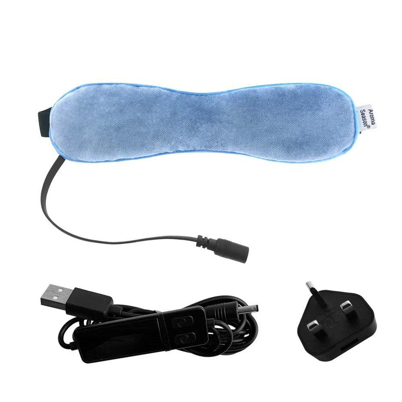 Aroma Season Cotton Heated Eye Mask, Great for Blepharitis and Dry Eyes Treatment, Relieve Dry Eye Syndrome, MGD and Styes (Blue) Blue - BeesActive Australia