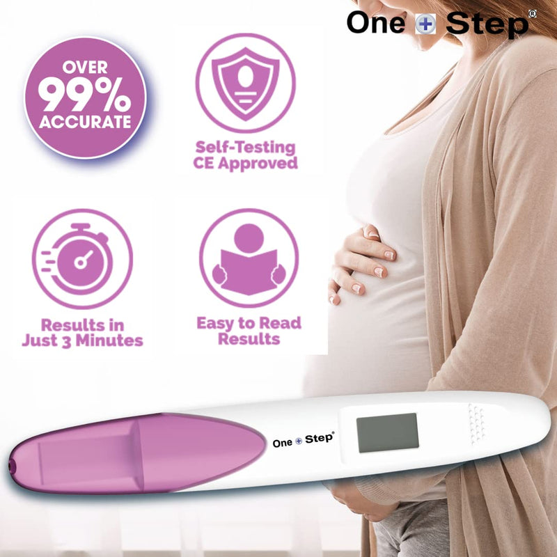 One Step: 2 x Digital Pregnancy Test Fast and Easy to Use with Clear Yes/No Results - BeesActive Australia