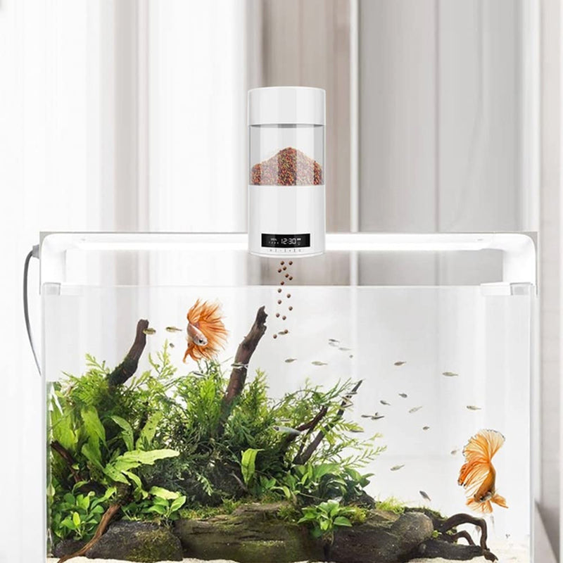 DONGKER Automatic Fish Feeder, Fish Food Dispenser Rechargeable Timer Fish Feeder for Aquarium and Fish Tank - BeesActive Australia