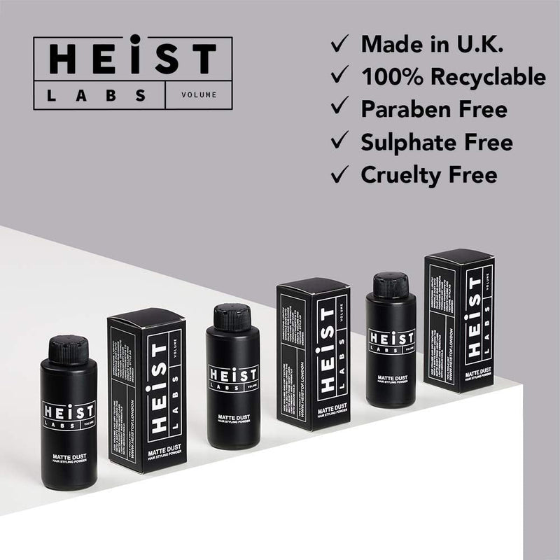 Hair Styling Texturising Powder Matte Dust | Heist Labs | Volume & Dry Texture (20g) - BeesActive Australia