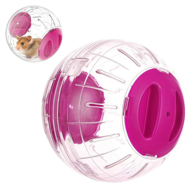 New Cute Hamster Running Ball 4.72 Inches, Crystal Ball for Hamsters,Small Silent Exercise Wheel, Small Animals Cage Accessories ,Small Animal Pet Toys Ball ,Mouse Ball Pink - BeesActive Australia