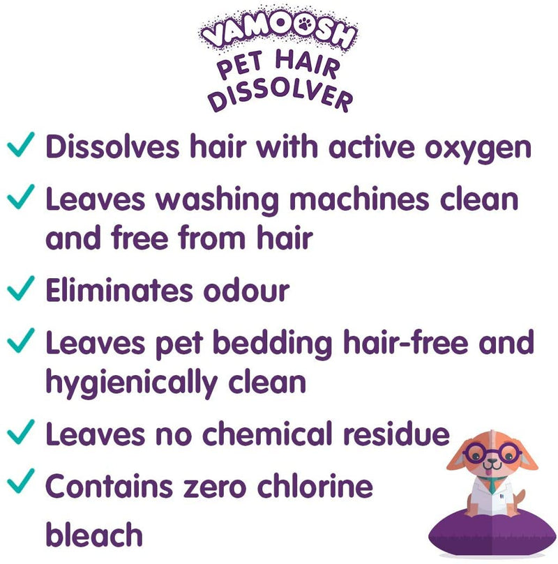 Vamoosh Pet Hair Dissolver 3x100g - BeesActive Australia