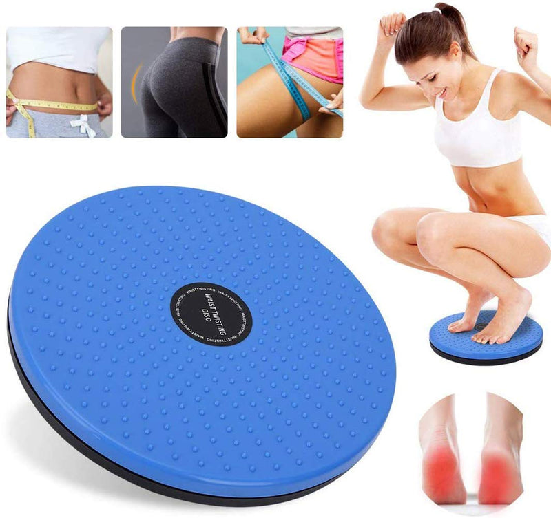 LISSO Twisting Waist Disc, Body Shaping Twisting Waist Machine Rotating Board Female Twister Exercise Sports Equipment Aerobic Exercise Foot Massage Black - BeesActive Australia