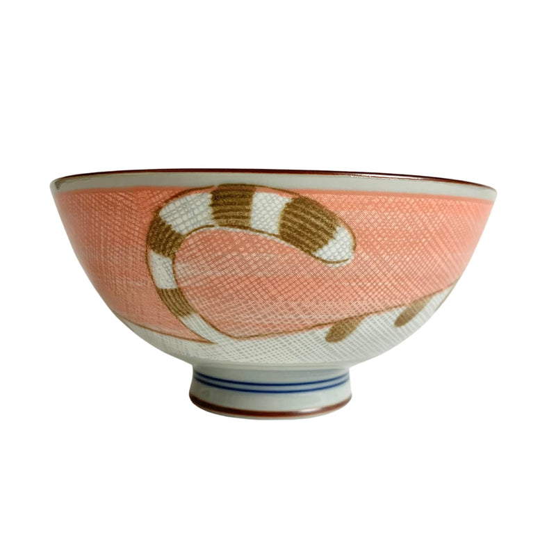 JapanBargain, Japanese Porcelain Bowl Rice Bowl Soup Bowl Made in Japan, Maneki Neko Smiling Cat Pattern (2, Pink) 2 Bowl 4.5-inch - BeesActive Australia