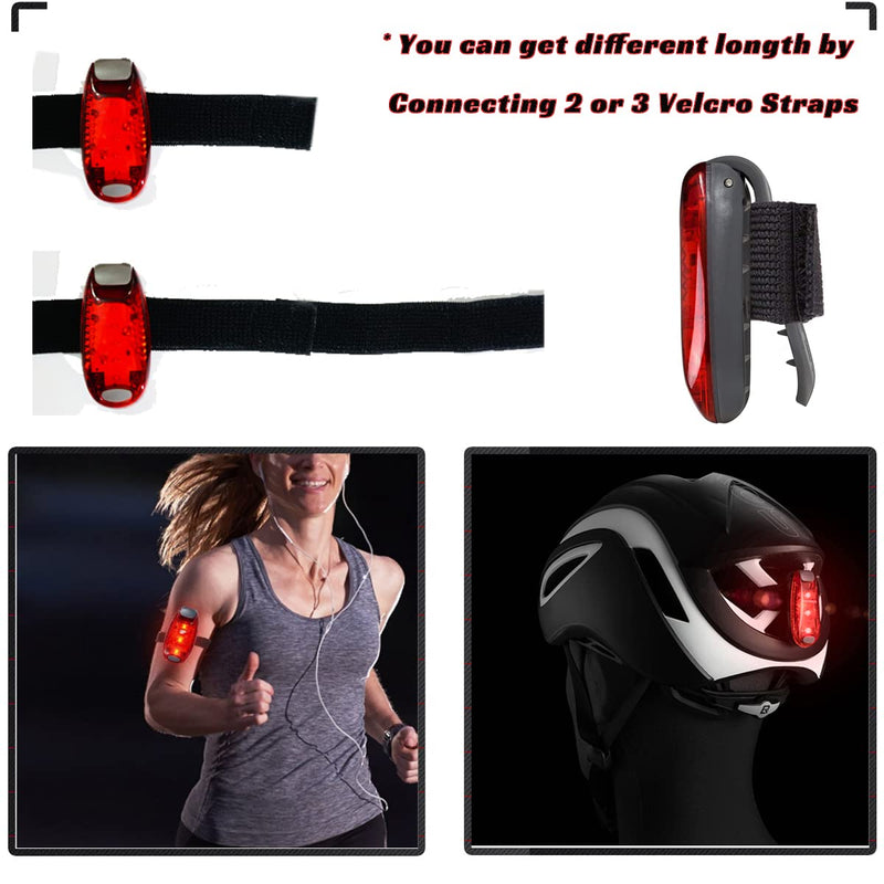 LED Safety Light (4 Pack) bike rear light bicycle tail LED | Clip On Strobe/Running Lights for Runners, Dogs, Bike, Walking | The Best High Visibility Accessories for Your Reflective Gear, Bicycle etc - BeesActive Australia