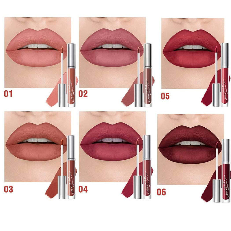 Eyret Matte Waterproof Liquid Lipstick Set Nude High-Pigments Superstay Lip Gloss Set Red Long-lasting Velvety Lipcolor Set Valentines Day Gift Box for Women and Girls(6 Pcs) - BeesActive Australia