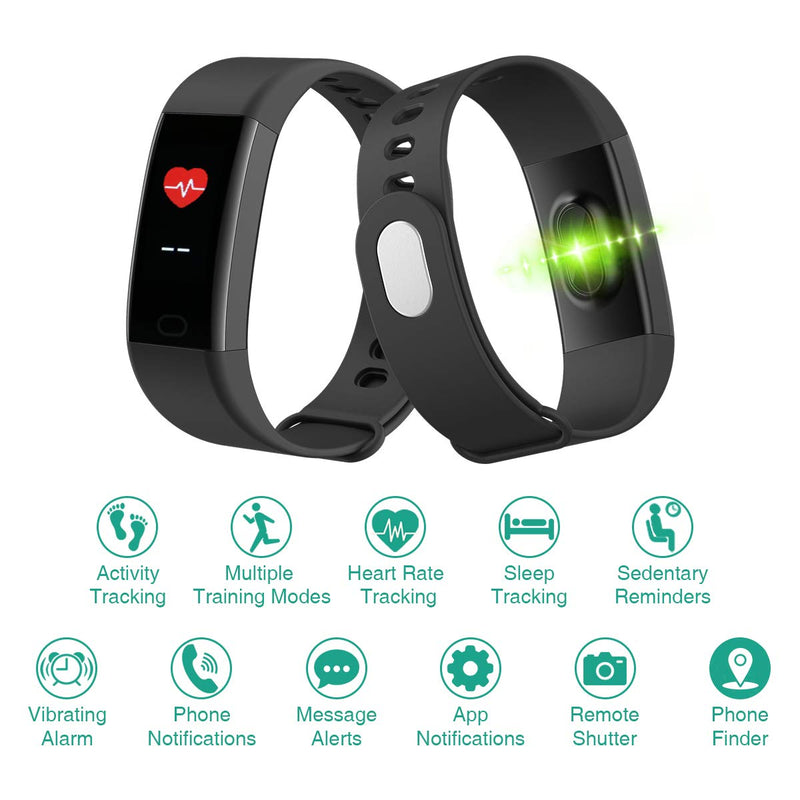 ORIA Fitness Tracker, Activity Tracker Watch with Body Temperature Blood Pressure Oxygen Heart Rate Sleep Monitor, Smart Fitness Watch with Step Counter Call Message for Women Men Kids - BeesActive Australia