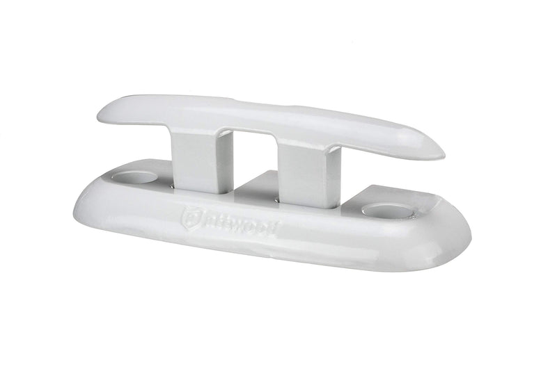 [AUSTRALIA] - Attwood 12048-4 Low-Profile Aluminum Fold-Down 8-Inch Marine Dock Cleat, One Size 