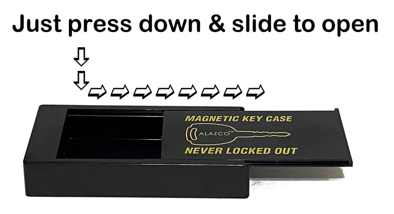 ALAZCO Large Heavy Duty Magnetic Hide-a-Key Holder for Over-Sized Keys, Car House Shed Boat Spare Keys - Extra-Strong - AZM1HK 1pc - BeesActive Australia