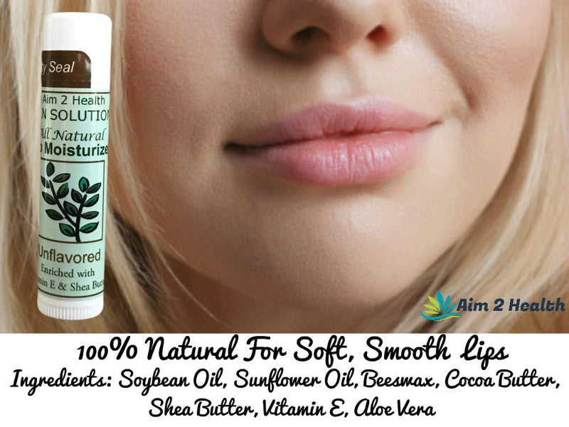 All Natural Lip Moisturizer for Dry Cracked Lips Providing Deep Moisture & Repair Special Package of 4 - .15 OZ Tubes of Lip Balms Unflavored 4 Pack in Organza Pouch - BeesActive Australia