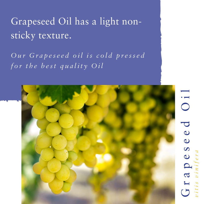 Absolute Aromas Grapeseed Oil 500ml - Pure, Natural, Vegan, GMO-Free - Massage Carrier Oil and Moisturiser for Hair, Skin, Face and Nails - BeesActive Australia