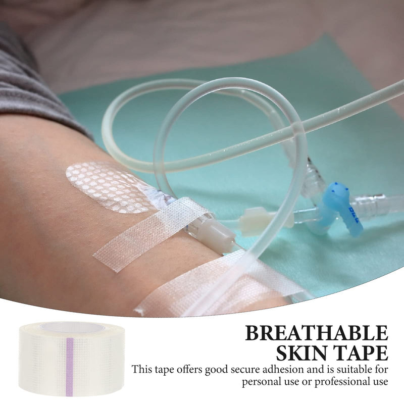 Healifty 6 Rolls Medical Tape Sensitive Skin Tape Clear Surgical Tape Microporous First Aid Tape - BeesActive Australia